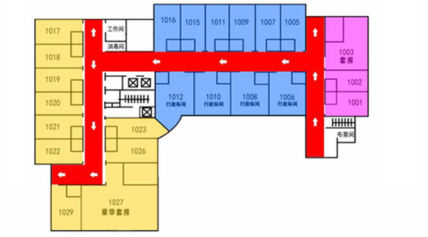 南京新纪元大酒店十层平面图